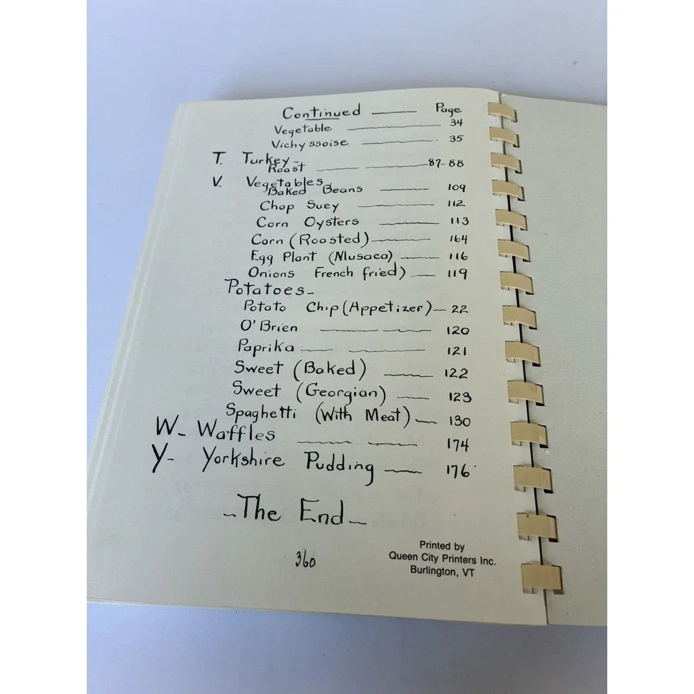Out of Vermont Kitchens Cookbook 17th Print 1993 Spiral Bound Revised Edition